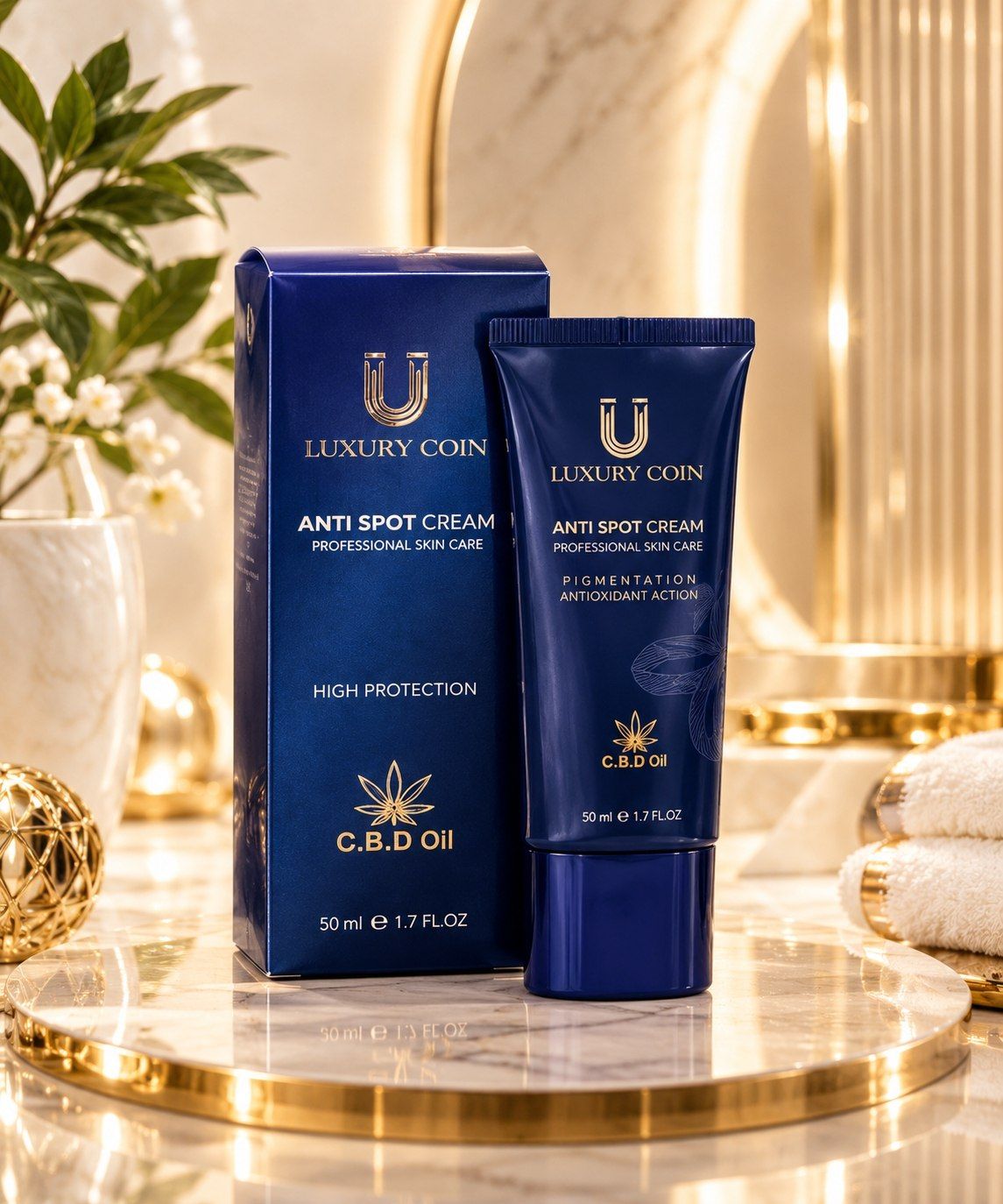 ضدلک لاکچری کوین اصل فرانسه LUXURY COIN بیوممتیک روشن کننده قوی